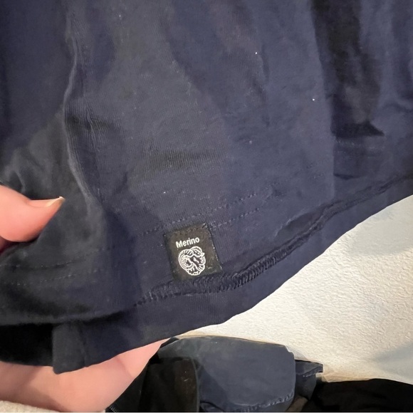 Forclaz navy blue long sleeve merino wool base layer fits like size medium - Picture 4 of 10